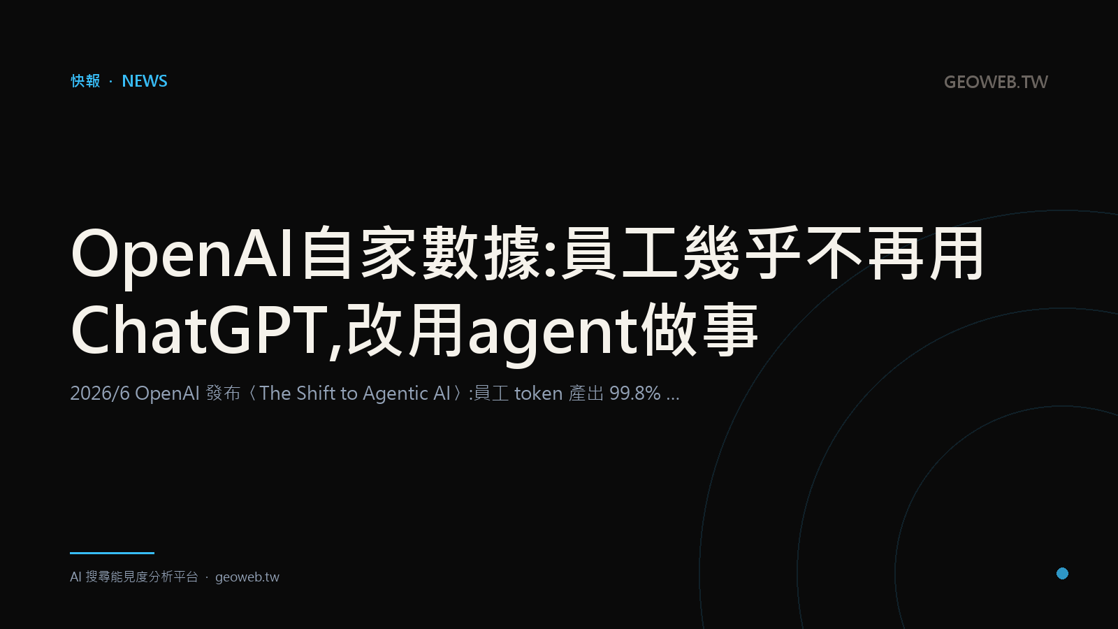 OpenAI 自家數據:員工幾乎不再用 ChatGPT,改用 agent 做事